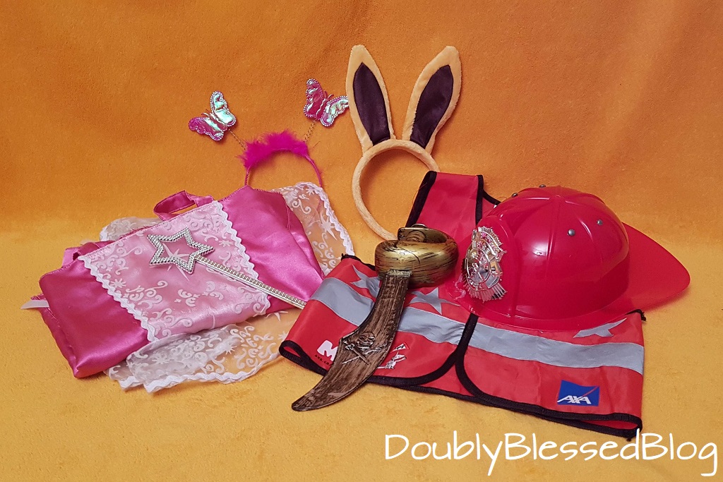 Geschenkideen für 4-jährige Mädchen und Jungen - Verkleidung Prinzessin, Pirat, Feuerwehrmann