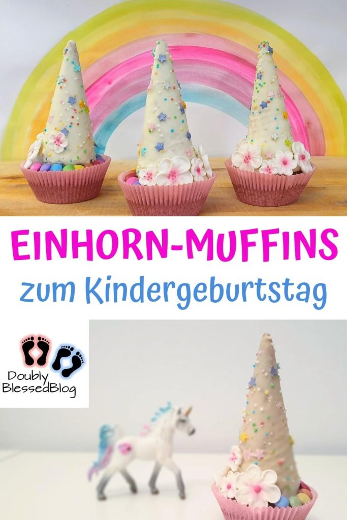 Pinterest Einhort-Muffin Kindergeburtstag